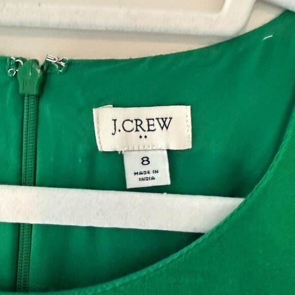 J Crew Factory | Linen Shift Dress | Kelly Green | 8 - Picture 3 of 3